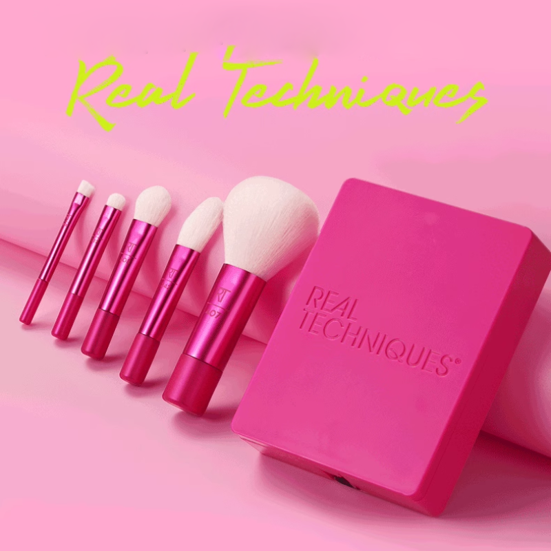 Real Techniques Vivid Escape Glow-To-Go Travel Brush Kit (6-Piece Set) (3332),Real Techniques, Real Techniques แปรง, Real Techniques เซท , real techniques set , แปรง real techniques ซื้อที่ไหน,แปรง real techniques ดีไหม,แปรง real techniques ใช้ยังไง.แปรง real techniques เซตไหนดี